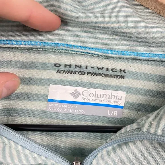 Sierra nevada stripe quarter zip pullover sweatshirt large - Picture 3 of 6